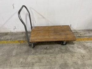 lot 24 image: Wood Utility Cart