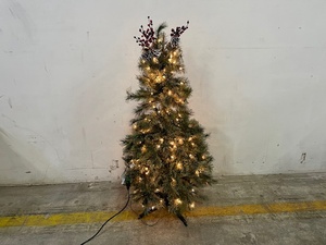 lot 52 image: 55 Smaller Holiday tree with lights