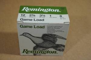lot 219 image: 25 Remington Game Load 12 Gauge 2-34 8 Shot Shotshells