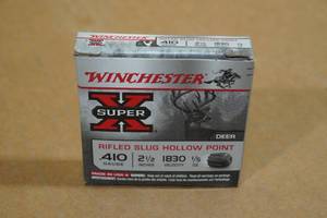 lot 226 image: 5 Winchester Super-X .410 Bore 2-12 HP Rifled Slugs