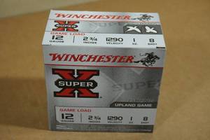 lot 238 image: 25 Winchester Super-X 12 Gauge 2-34 8 Shot Shotshells