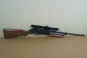 lot 37 image: Crosman 760 Pump Master Air Rifle with Tasco Scope