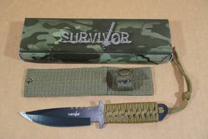 lot 44 image: Survivor 8 Hunting Knife with Sheath