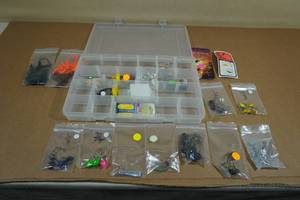lot 138 image: Tray with Assorted Ice Fishing Tackle
