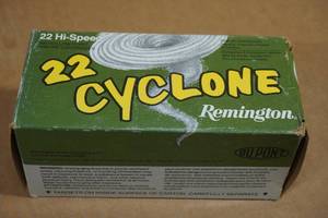 lot 171 image: 500 Remington 22 Cyclone .22 LR HP Ammo