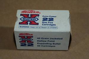 lot 172 image: 44 Western Super-X .22 LR 40 Gr JHP Ammo