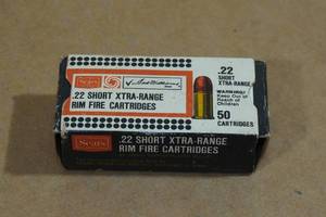 lot 173 image: 30 Sears .22 Short 29 Gr Plated Ammo