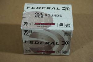 lot 183 image: 325 Federal Automatch 40 Gr RN Ammo