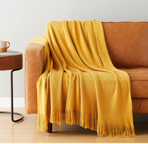 NEW Gold Spotgrowth Throw Blankets for Sofa 50x 60