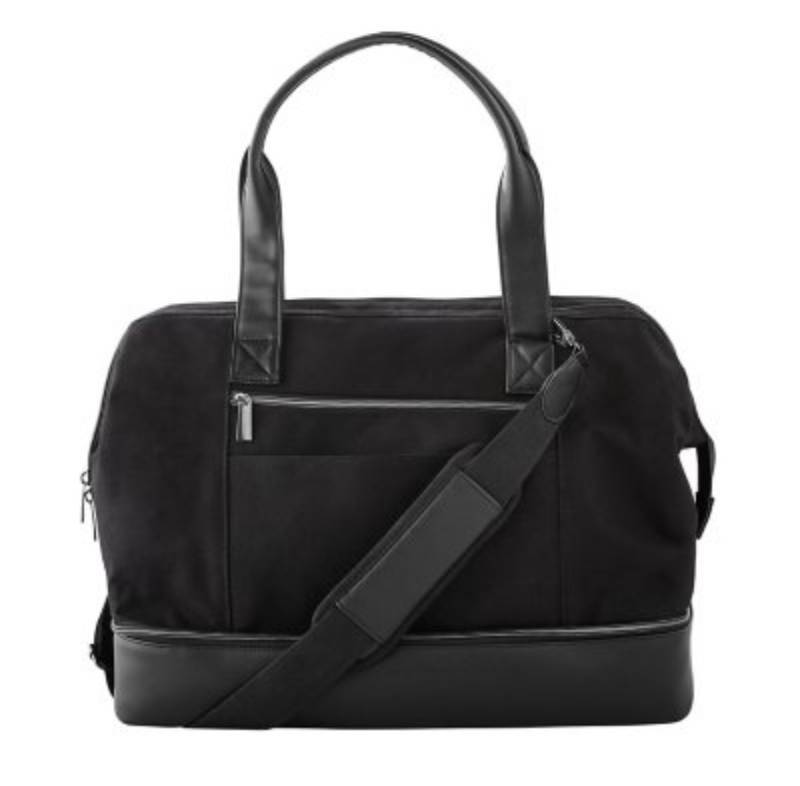 lot 42A image: Brand New Members Mark Weekender Black Travel Bag X