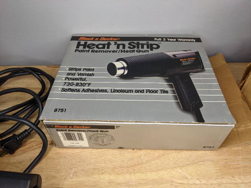 VTG Black & Decker Heat N Strip Heat Gun 9751 - Working