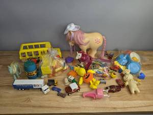 lot 93 image: Adorable Collection of Vintage Toys My Little Pony, Fisher Price, and More M