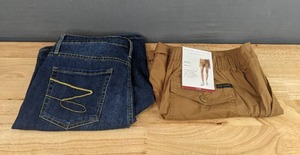 lot 98 image: NEW Sunset Bermuda Short Womens 10 and NEW Social Standard Sanctuary HERO Utility Short in Womens XL X