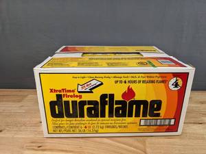 lot 46A image: NEW Box of 6 Duraflame XtraTime Firelogs M