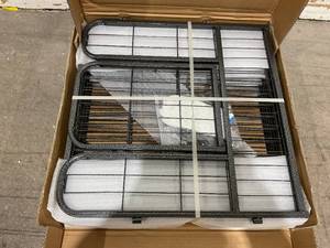 lot 208 image: 24 Tall Dog Playpen Fence - 8 Panels - Grey