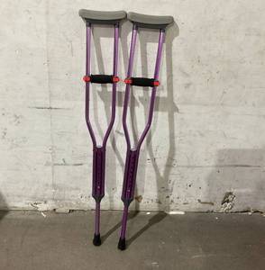 lot 108 image: Purple Crutches