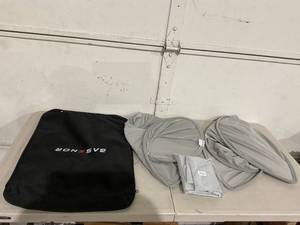 lot 114 image: Set of 2 - Silver Windshield Covers for Tesla
