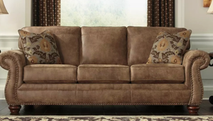 lot 1 image: Ashley Furniture Larkinhurst Sofa Sleeper In Earth