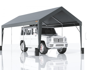 lot 6 image: VEVOR Carport, 10x20 ft Heavy Duty Car Canopy Garage