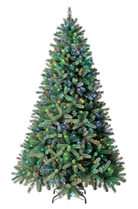 lot 9 image: Evergreen Classics 7.5 ft Washington Spruce Artificial Christmas Tree LED Lights