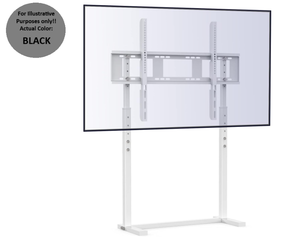 lot 105 image: unho Universal Free Standing TV Stand - BLACK