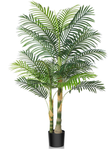 lot 109 image: Kazeila Artificial Golden Cane Palm Tree, 5FT