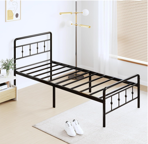 lot 204 image: DiaOutro Classic Metal Platform Twin Bed Frame