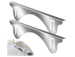 lot 225 image: Stove Gap Cover, 23.6 inch Stove Guard, Stainless Steel Stove Filler