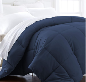 lot 241 image: 1600 Series Lightweight Goose Down Alternative Comforter TwinTwin XL Navy Blue