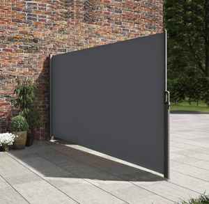 lot 353 image: 138 x 71 Retractable Side Awning,Waterproof & UV-Resistant,Folding Privacy Screen Room Divider (Grey)