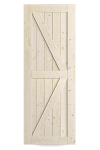 lot 361 image: 30 x 84 Sliding Barn Door Slab, Interior Door, DIY Unfinished K-Frame