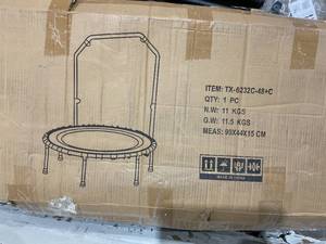 lot 226 image: 450550 LBS Foldable Mini Trampoline, 4048 Fitness Trampoline with Bungees