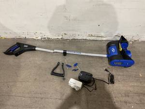 lot 249 image: Snow Joe 11 in. 24-Volt Cordless Snow Shovel Kit with 5.0 Ah Battery  Charger READ
