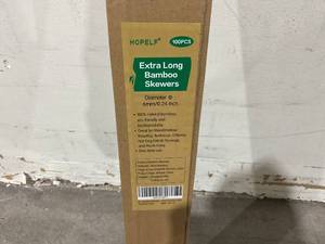 lot 264 image: Premium 24 Inch (2ft) 5mm Thick Safe Extra Long Multipurpose Bamboo Skewers