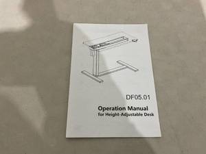 lot 20 image: TOPSKY Electric Height Adjustable Overbed Bedside Table with Wheels White