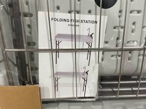 lot 328 image: Folding Fish Cleaning Station with Sink and Faucet