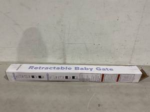 lot 341 image: Momcozy Retractable Baby Gate, 33 Tall, Extends up to 55 Wide Black