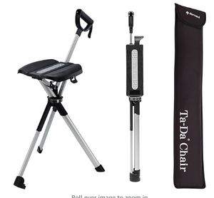 lot 269 image: STEP2GOLD Ta-Da Chair Series 2- Portable Walking Stick