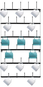 lot 272 image: Sorbus Mug Rack Cup Holder - Wall Mounted, Holds 27 Mugs