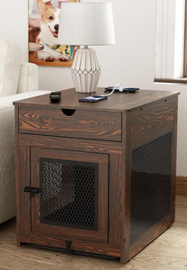 lot 65 image: Piskyet Dog Crate Furniture Wooden