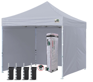 lot 76 image: Eurmax USA 10x10 Ez Pop-up Canopy Tent