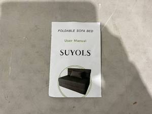 lot 440 image: Folding Sofa Bed - Convertible Chair Floor Couch & Sleeping Mattress
