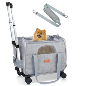 lot 151 image: Morpilot Dog Carrier with Wheels Pet Carrier Airline Approved