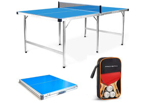 lot 80 image: PRO-SPIN Midsize Ping Pong Table Set OutdoorIndoor