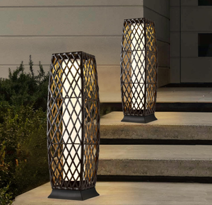 lot 95 image: 2 Pack LEDIARY Solar Powered Outdoor Floor Lamp