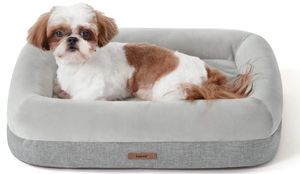 lot 176 image: Lesure Bamboo Charcoal Memory Foam Dog Bed