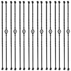 lot 189 image: Sidasu 16 Pack Wrought Iron Balusters for Staircase