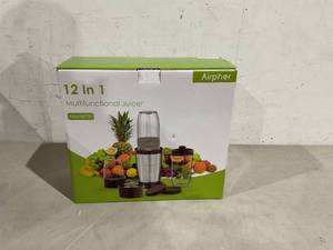 lot 458 image: Airpher 12 in 1 multifunctional Juicer