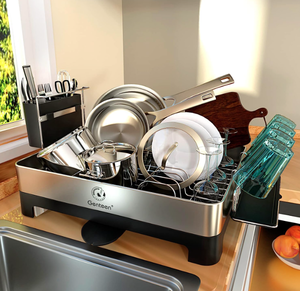 lot 287 image: Genteen Dish Drying Rack, Stainless Steel