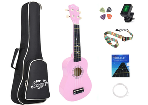 lot 428 image: 21 inch Soprano Ukulele Basswood Acoustic Mini Guitar